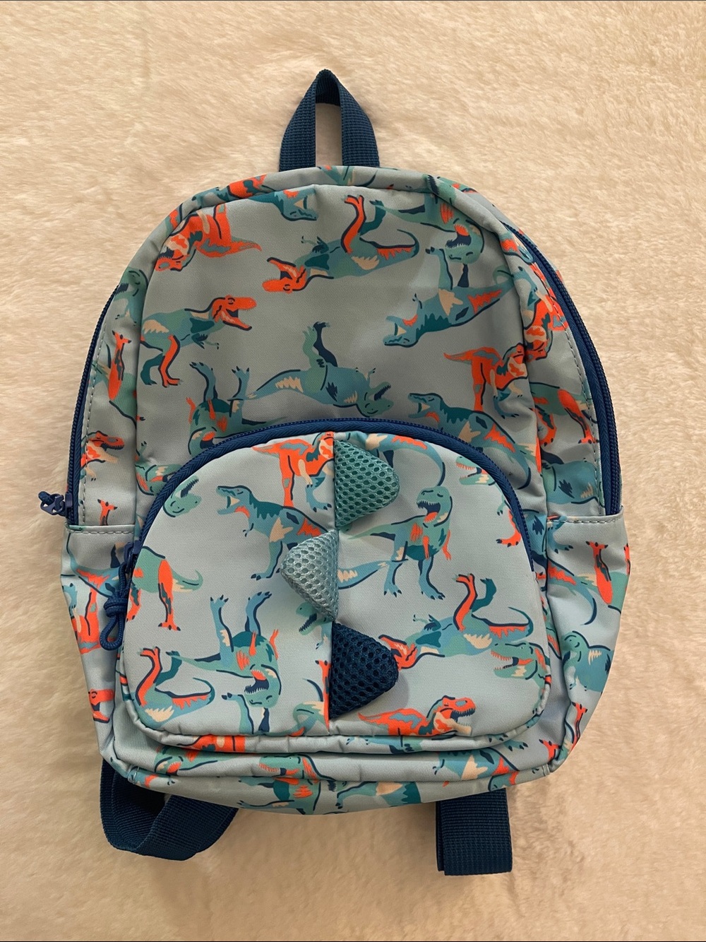 Cat & Jack Kids Blue Dinosaur Print Backpack - Small Bag